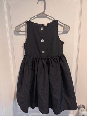 OshKosh B'gosh Black Sleeveless Dress with Decorative Back Buttons
